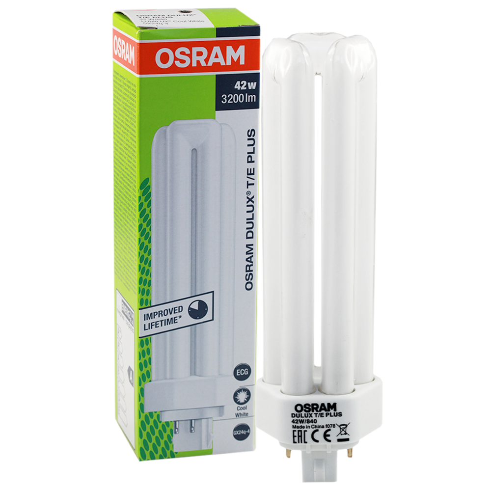 OSRAM Dulux T/E Plus Lumilux PL-T 42W 840 GX24q-4 4 Pins